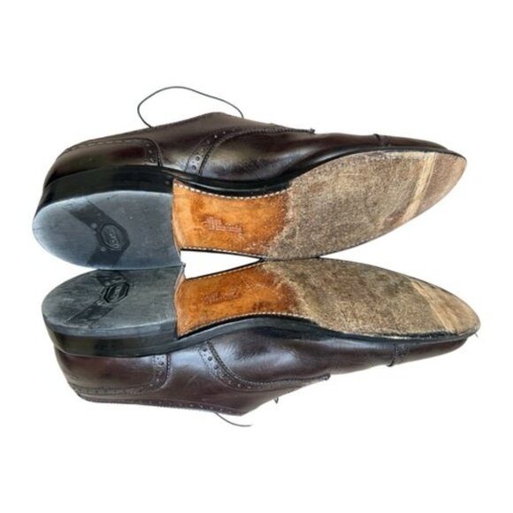 Allen Edmonds Sanford US 12 Burgundy Mens Cap Toe Derby Lace-Up main image 7